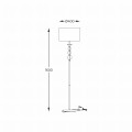 Lampa podłogowa REA Czarny/Złoty E27 RLL93163-1GB Zuma Line