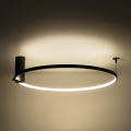Lampa sufitowa ring HORIK kolor czarny metal, LED 3500 Lm barwa regulowana IP20 89429-60BK Zuma Line