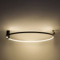 Lampa sufitowa ring HORIK kolor czarny metal, LED 4400 Lm barwa regulowana IP20 89429-90BK Zuma Line