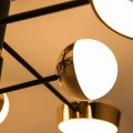 Lampa sufitowa LARA kolor czarny/francuskie złoto metal/aluminium,LED 6500 Lm 3000K IP20 MX7170-8-3BGT Zuma Line