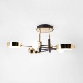 Lampa sufitowa LARA kolor czarny/francuskie złoto metal/aluminium,LED 6500 Lm 3000K IP20 MX7170-8-3BGT Zuma Line