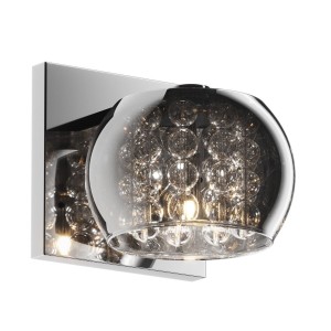 Kinkiet lampa ścienna CRYSTAL kolor srebrny/transparentny metal/szkło, G9 IP20 W0076-01A-B5FZ Zuma Line