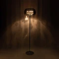 Lampa podłogowa CRYSTAL kolor srebrny/transparentny metal/szkło, kryształ, 4xG9 IP20 F0076-04A-F4FZ Zuma Line