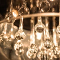 Lampa podłogowa CRYSTAL kolor srebrny/transparentny metal/szkło, kryształ, 4xG9 IP20 F0076-04A-F4FZ Zuma Line
