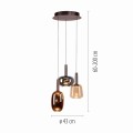 Lampa wisząca IRIDES Multikolor LED 3000K 2679-70 Paul Neuhause