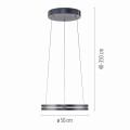 Lampa wisząca PURE E-LOOP Szary LED 2700-5000K 2550-15 Paul Neuhause