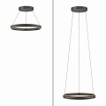 Lampa wisząca PURE E-LOOP Czarny LED 2700-5000K 2551-18 Paul Neuhause