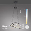 Lampa wisząca PURE E-FLYING RINGS Szary LED 2700-5000K 2566-15 Paul Neuhause