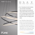 Lampa wisząca PURE E-FLYING RINGS Szary LED 2700-5000K 2566-15 Paul Neuhause