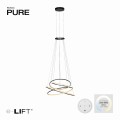 Lampa wisząca PURE E-FLYING RINGS Szary LED 2700-5000K 2566-15 Paul Neuhause