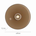 Lampa sufitowa PURE MOON Brązowy LED 2700K 6095-97 Paul Neuhause