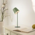 Lampka stołowa BOTERIA zielona LED przenośna ładowana USB 19251-43 Just Light