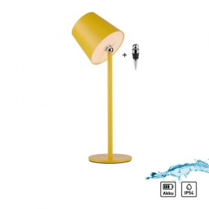 Lampka stołowa BOTERIA żółta LED przenośna regulowana na taras 19251-81 Just Light