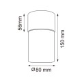 OB2221BD-1-BL VETRO LAMPA SUFITOWA CZARNA/BLACK Zuma Line